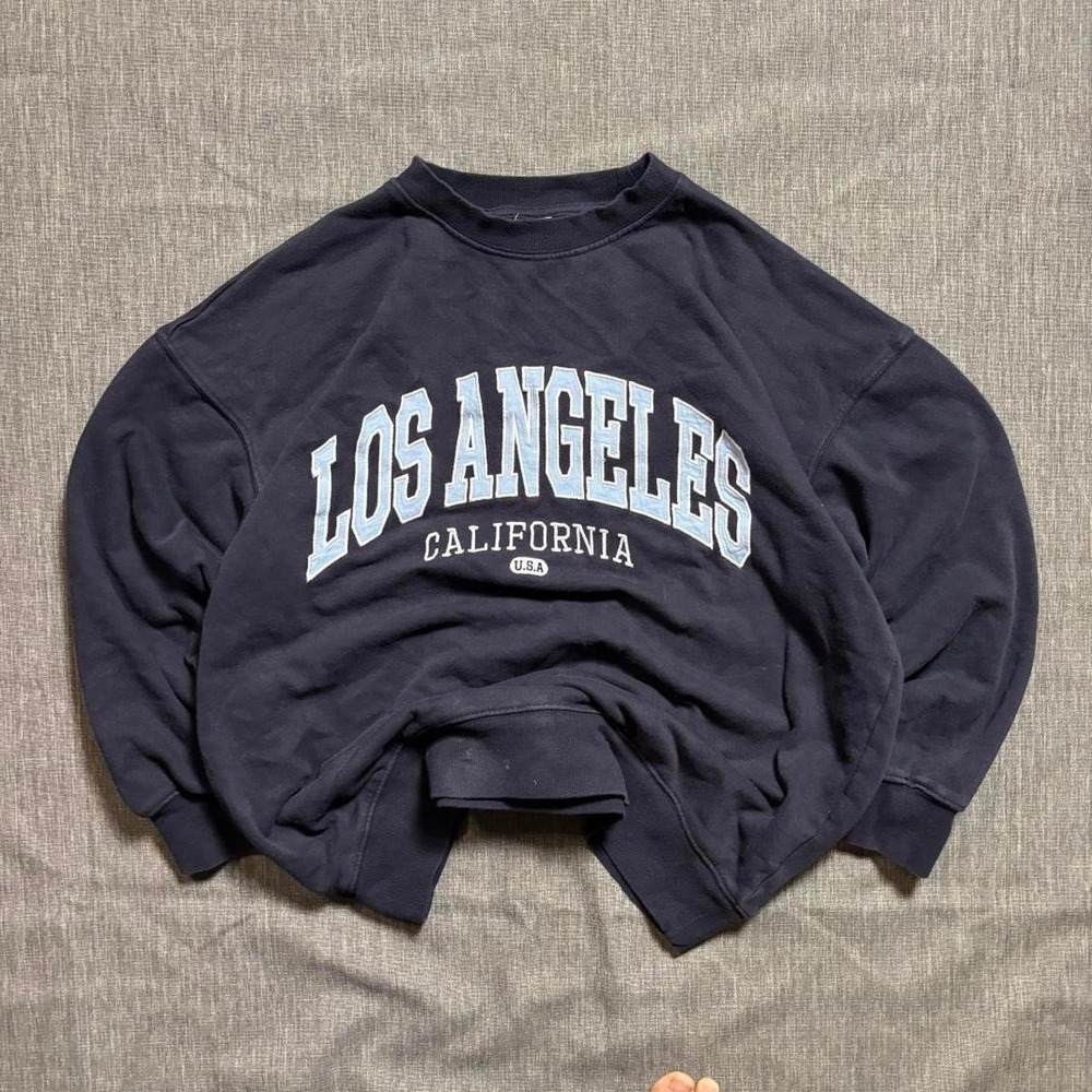 Los Angeles‎ California USA navy crewneck sweatshirt
